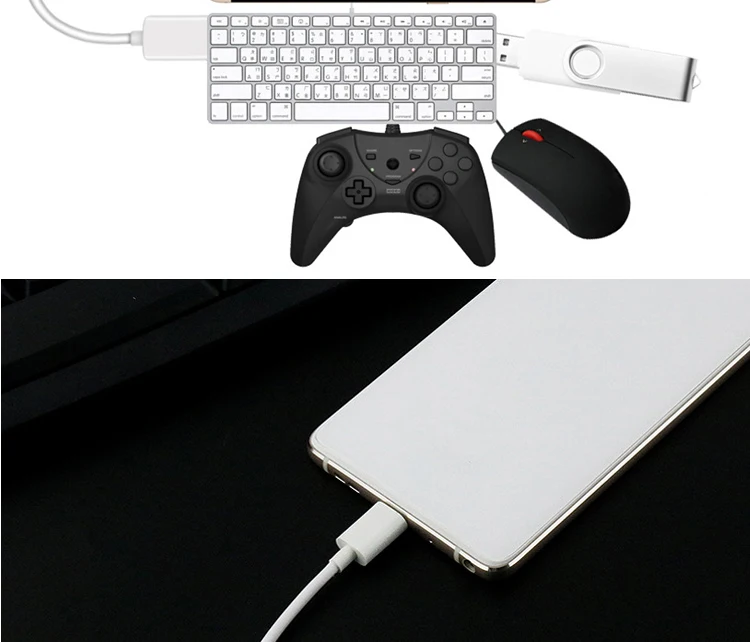 Кабель для передачи данных с разъемом типа C на USB 2,0 типа A «Папа-мама» O-T-G