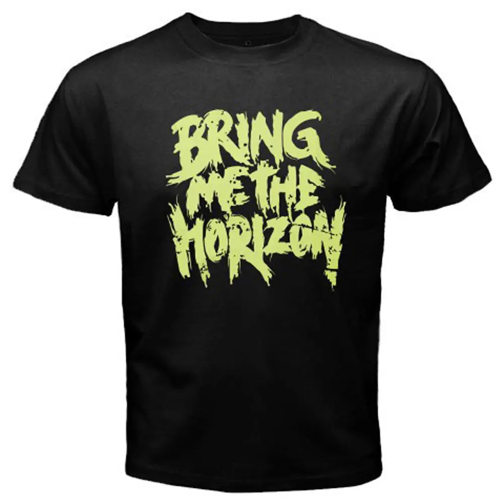 Новая мужская черная футболка с логотипом BMTH Bring Me The Horizon Rock Band Размеры от S до
