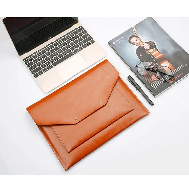 11 13 дюймов Чехол кожаный сумка для ноутбука для MacBook Air 11,6 ''Pro 13,3'' универсальная сумка для ноутбука чехол Портативная сумка