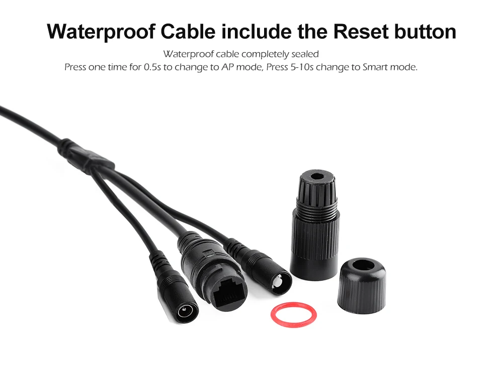 Беспроводная ip камера 1080P 3MP 5MP HD P2P ONVIF 802.11b/n wifi сетевая Проводная IR наружная
