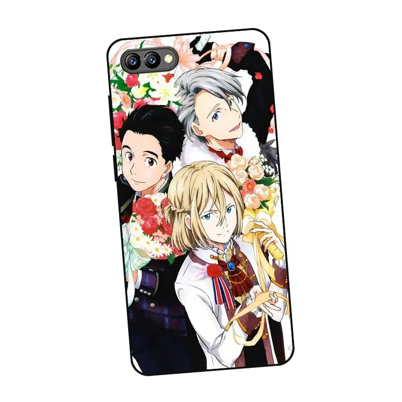 P249 силиконовый чехол Yuri On Ice Black для huawei Honor 6A 6C 6X 7C 7X8 Lite Pro |