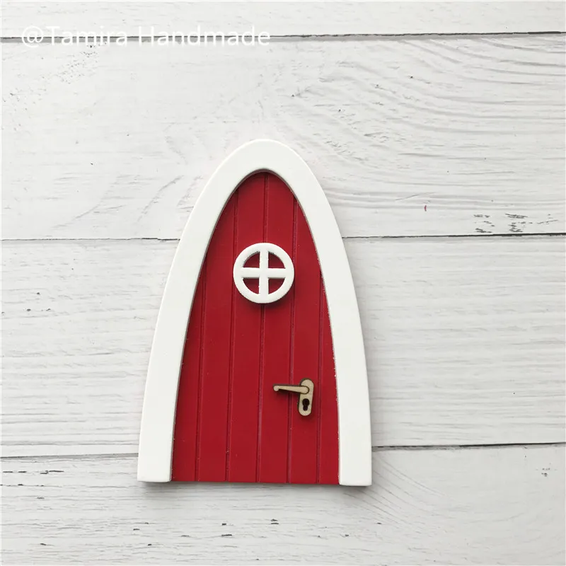 Hand Made Red Arch Fairy door great gift for Kid miniature Christmas ELF tooth fairy Set Dust Welcome Mat Feet Printer | Игрушки и хобби