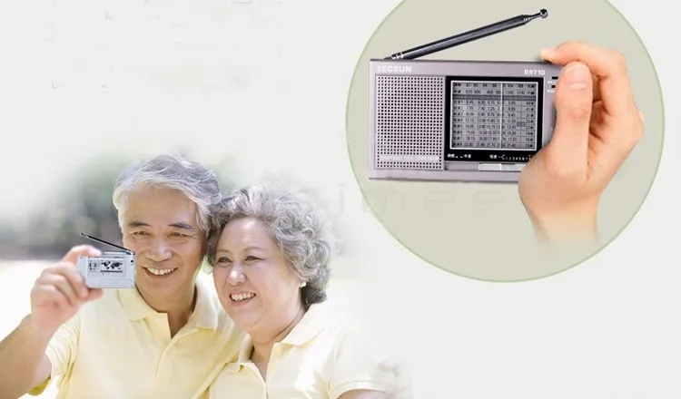 TECSUN R-9710 FM/MW/SW двойной конверсии World Band радиоприемник со встроенным динамиком портативное высокочувствительное радио
