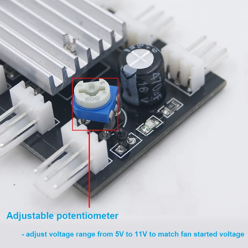 Компьютерная система охлаждения для ПК 8 портов 3 контакта контроль скорости