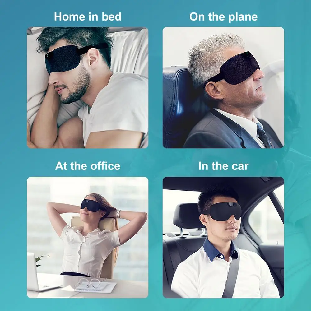 Snore stopper Anti Snore eye mask Prevents snore Black Comfortable Sleep eye mask Snoring Solution Sleep Apnea Sleeping