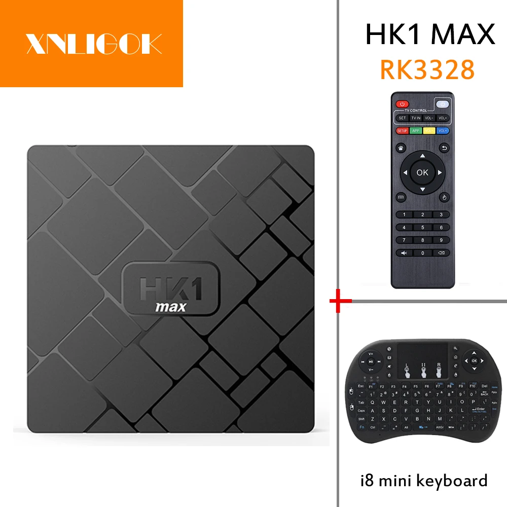 2018 Заводская розетка Andriod 8 1 система HK1 MAX 4 + 32g rk3328 чип 4k сетевой плеер Android