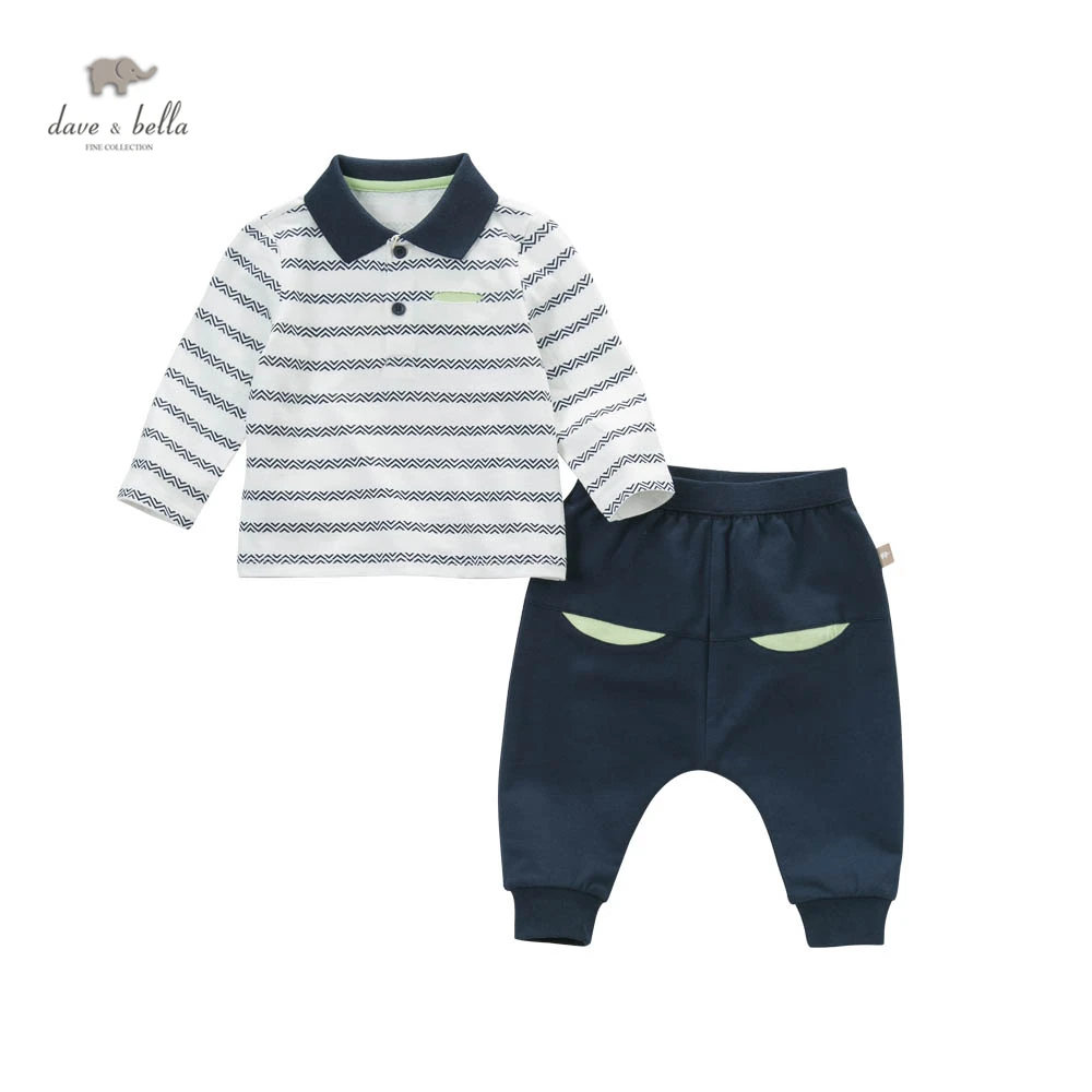 DB5073 dave bella/весенние комплекты спортивной одежды для маленьких мальчиков рубашка