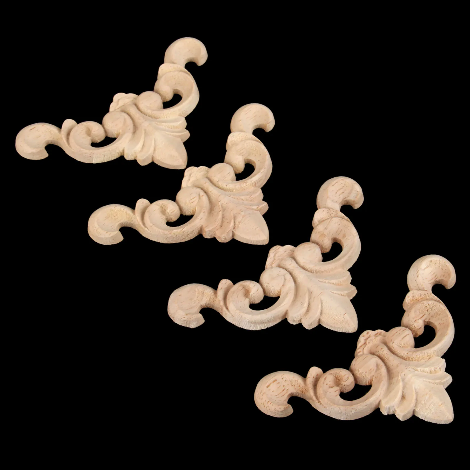 1 шт. наклейка с резьбой по дереву углу аппликация рама украшение для двери стены