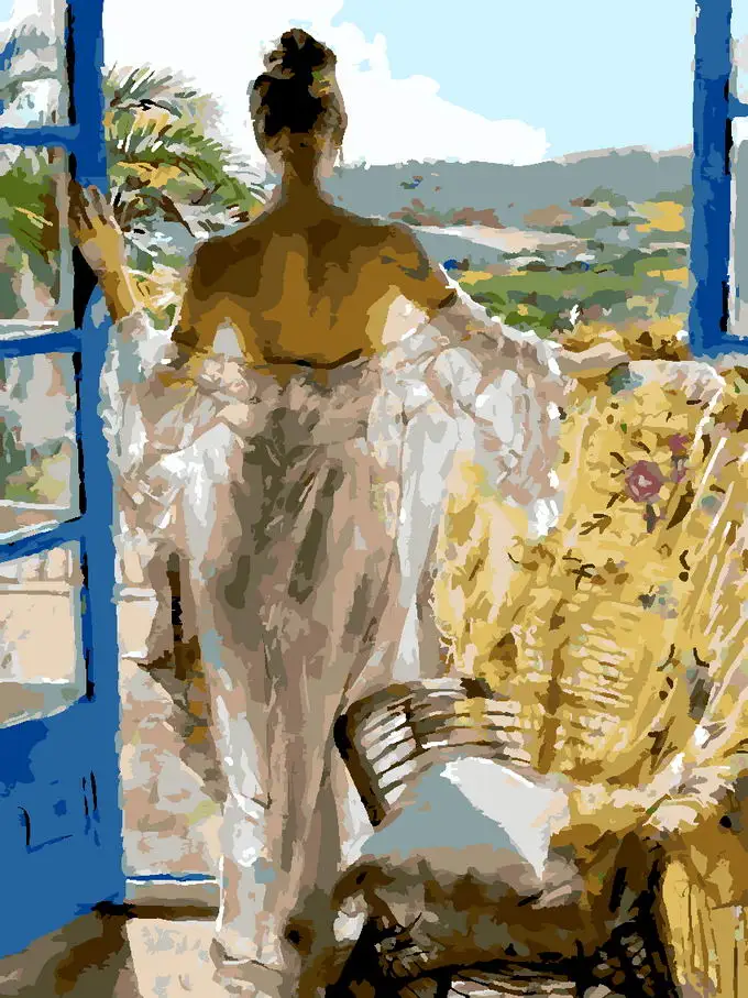 Набор для рисования по номерам на холсте без рамки 4050 см|paint by number|paint numberpainting numbers |