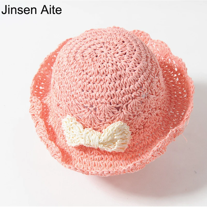 Новинка Летние Стильные Детские Солнцезащитные кепки брендовая соломенная