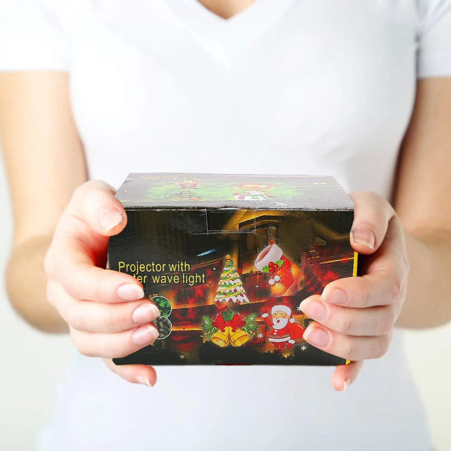 Водяные волнистые огни Светодиодный свет Проектор Пульт дистанционного