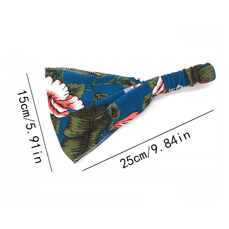 Повязка для волос в стиле бохо Женская тюрбан бандана аксессуары с цветочным