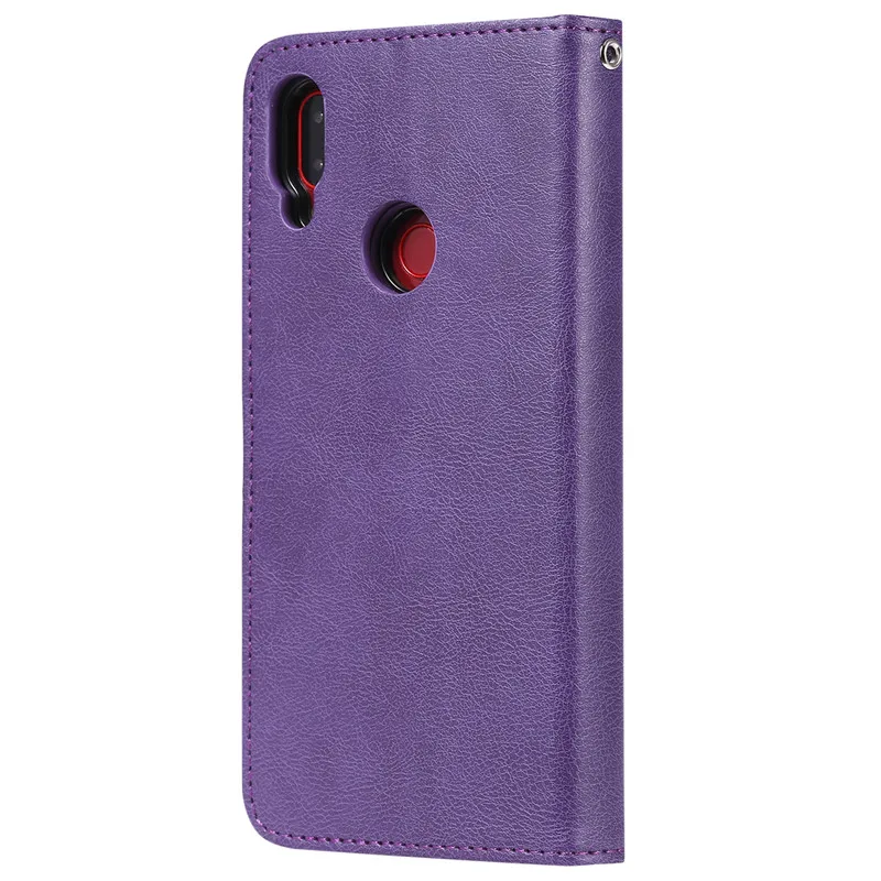 Кожаный чехол для Xiaomi Redmi Note 7 кошелек флип-подставка сильный магнит деловые