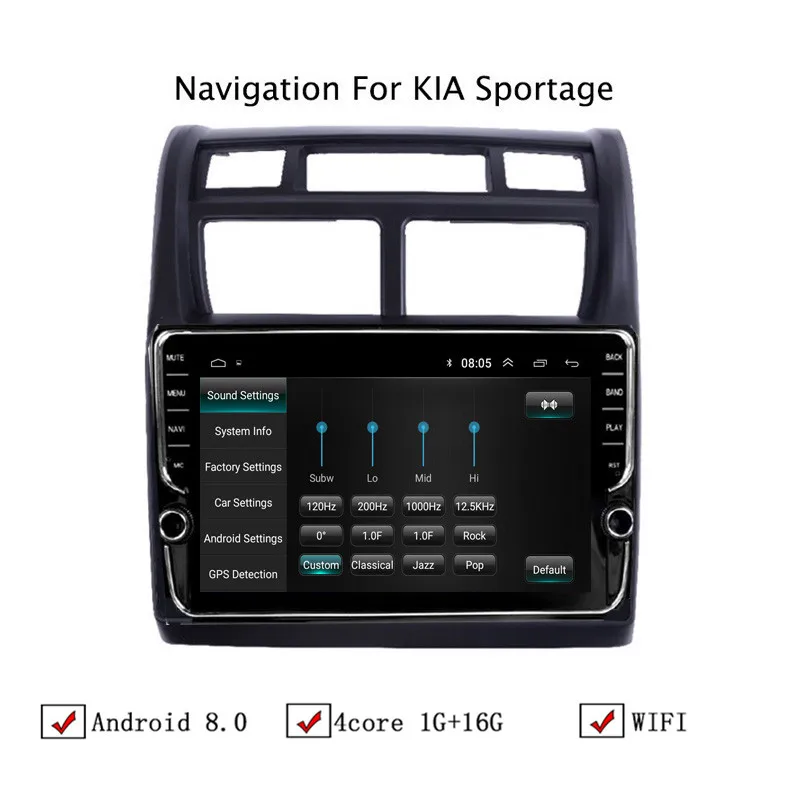 Автомобильный мультимедийный плеер NAVITOPIA 9 дюймов Android 8 1 GPS-навигация для Kia Sportage