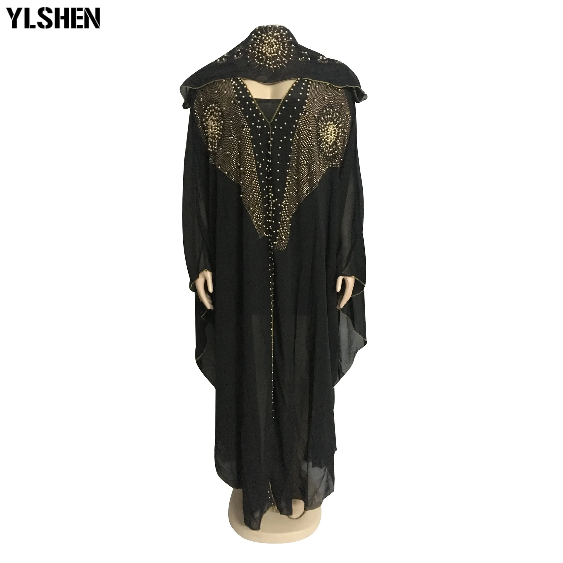 Платья большого размера в африканском стиле для женщин Dashiki алмазные бусины