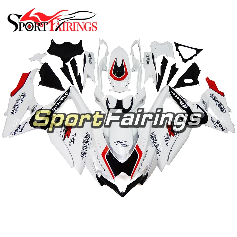 

Fairings For Suzuki GSXR600 GSXR 750 K8 Year 08 09 10 2008 2009 2010 ABS Motorcycle Fairing Kit NGK White Motorbike Cowling New