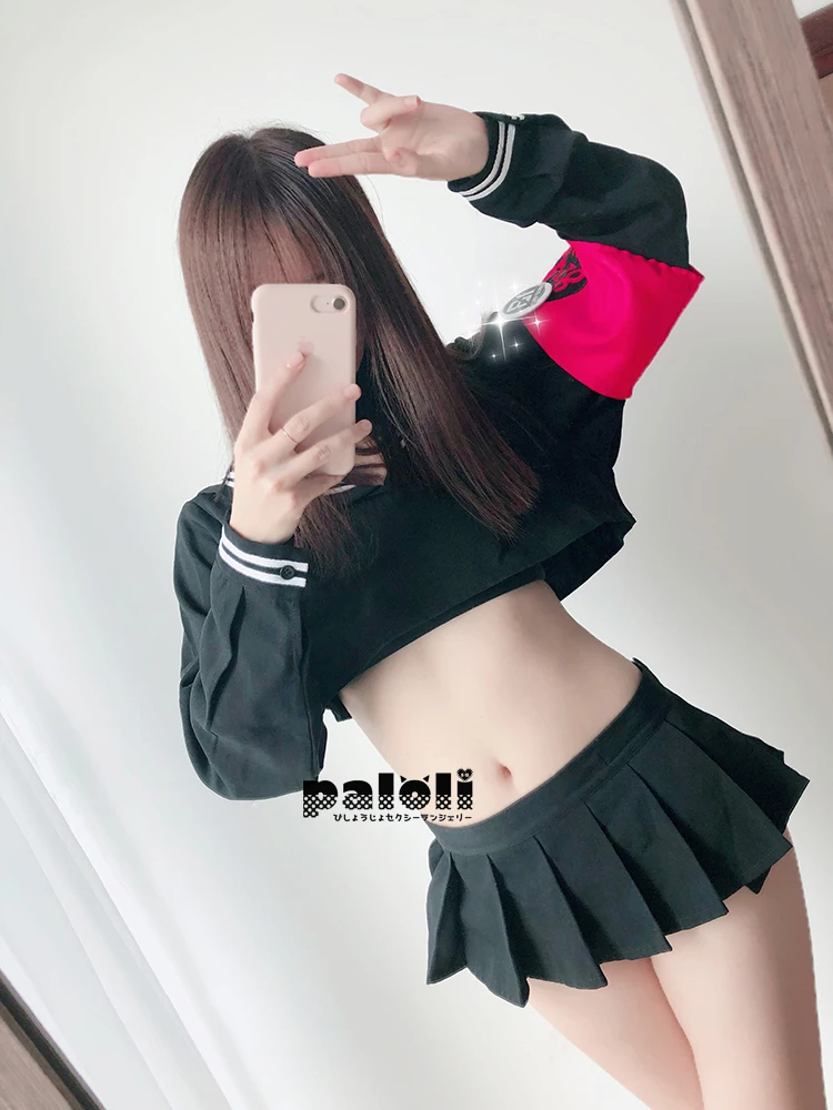 Женский костюм для косплея JK Sailor в стиле колледжа Черный винтажный готический