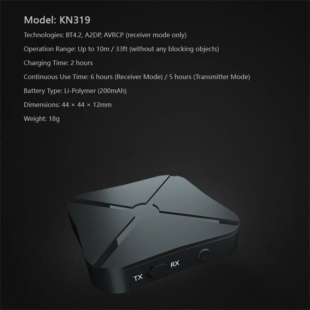 Bluetooth-приемник 2-в-1 Bluetooth приемник передатчик аудио передатчик ТВ приемник музыкальный приемник для автомобиля наушников Динамик