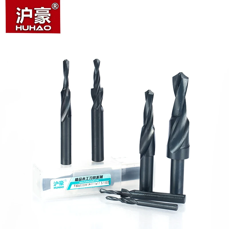 HUHAO 1pc Straight Shank Step Drill Metal Copper Aluminum Screw Countersunk Head Woodworking Router Bits | Инструменты