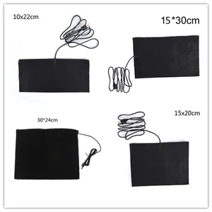 Грелки из углеродного волокна с USB-разъемом, 1 шт., безопасные для ткани, жилета, куртки, обуви, носков