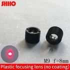 Композитная линза M9 без покрытия, пластиковая Фокусирующая линза ПММА, коллимационная линза, диаметр 9 мм, фокусное расстояние 8 мм, модуль лазерной линзы