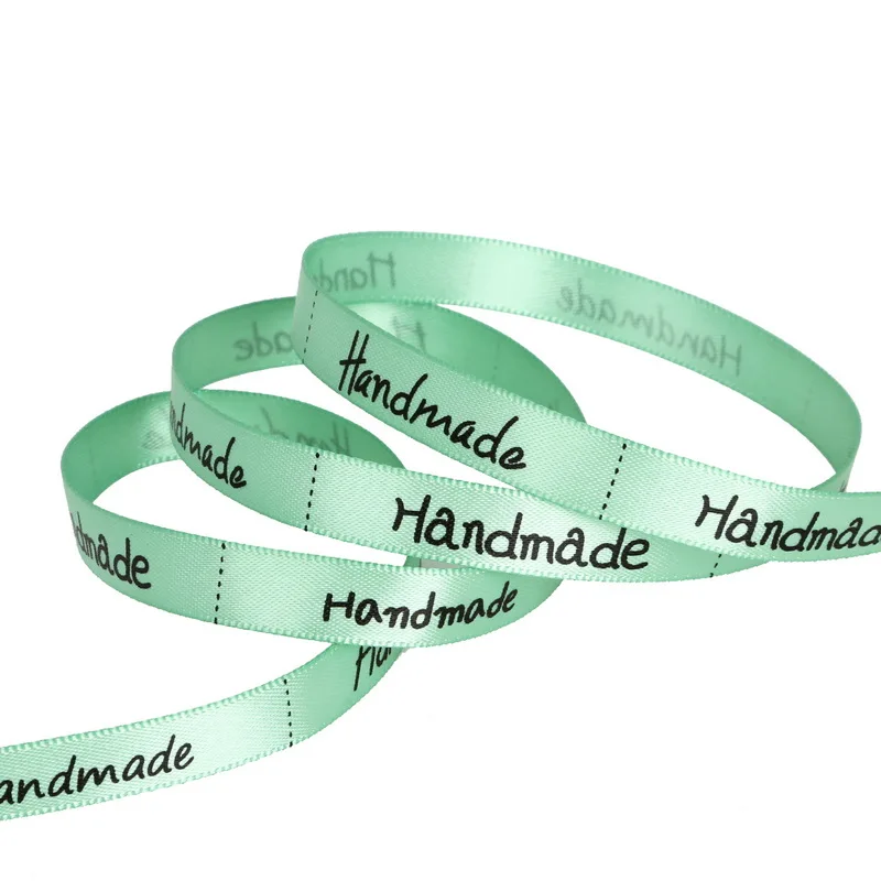 Атласная лента с принтом ручная работа 10 мм 5 ярдов для шитья аксессуары
