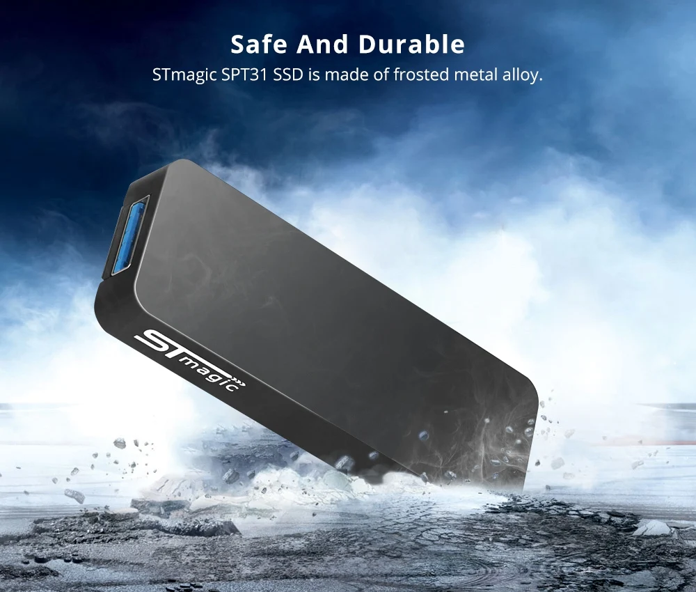 STmagic SPT31 256 ГБ 512 ГБ 1 ТБ Мини Портативный M.2 SSD USB3.1 внешний твердотельный накопитель для ПК ноутбука скорость чтения 500 МБ/с./с SSD