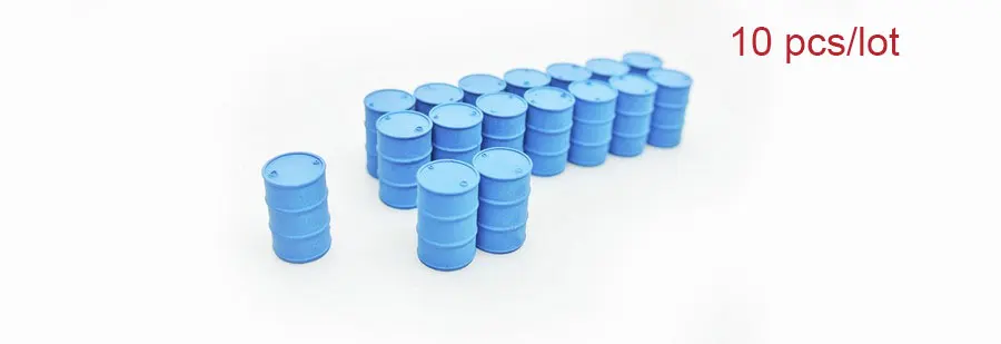 

10 шт. DIY 1:87 имитация масляного барабана, модель грузового поезда, сцена, станция, боковое украшение, аксессуары в масштабе хо