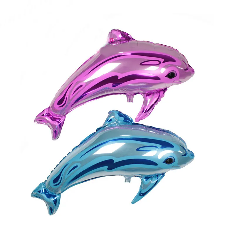 10 шт Большой дельфин фольга шары Алюминиевые надувные гелиевые классические