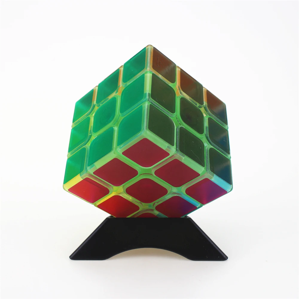 3x3x3 Zcube магические кубики головоломка на скорость прозрачные наклейки Прозрачный