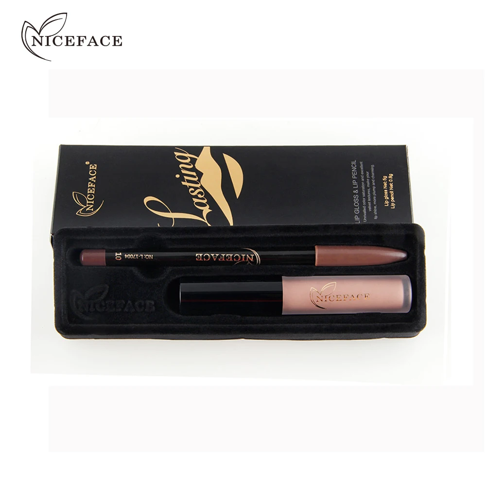 Долгостойкая жидкая матовая губная помада карандаш для губ комбинация помад