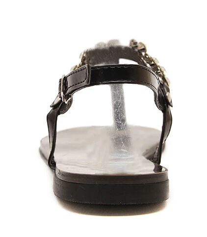 Женские летние сандалии в римском стиле на плоской подошве с пряжкой и открытым