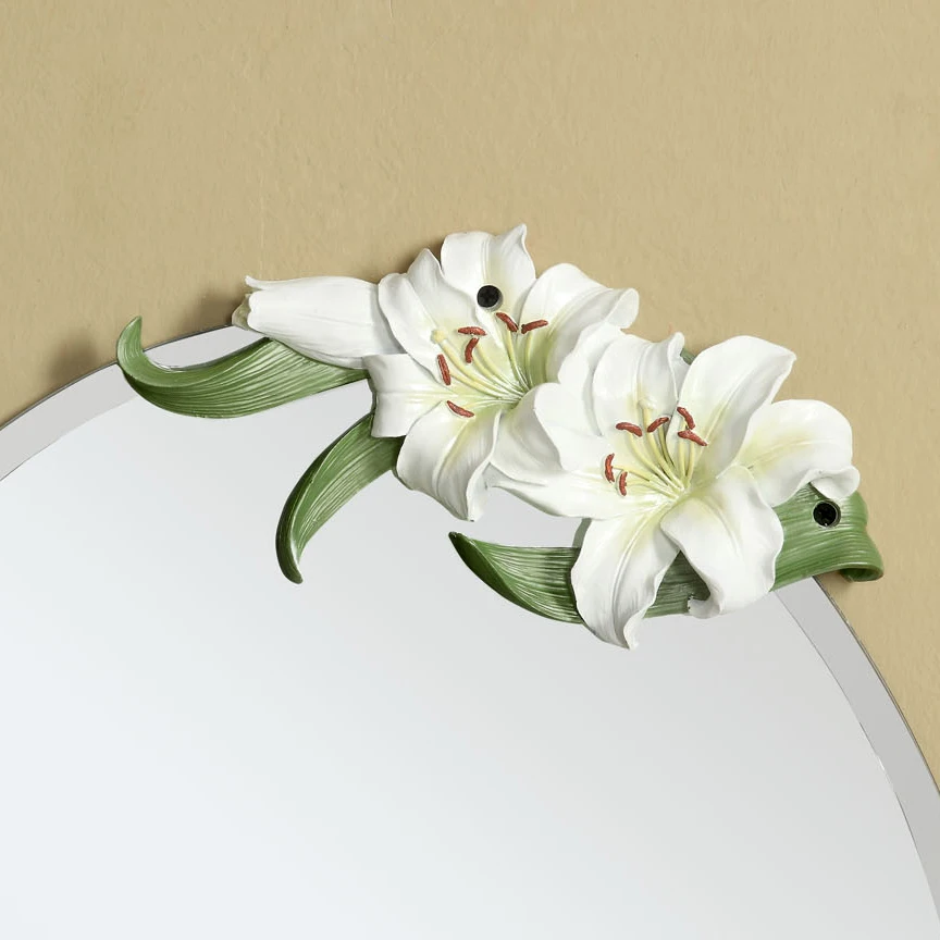 That Lan many good European bathroom mirror waterproof wall vanity fashion feather wash |