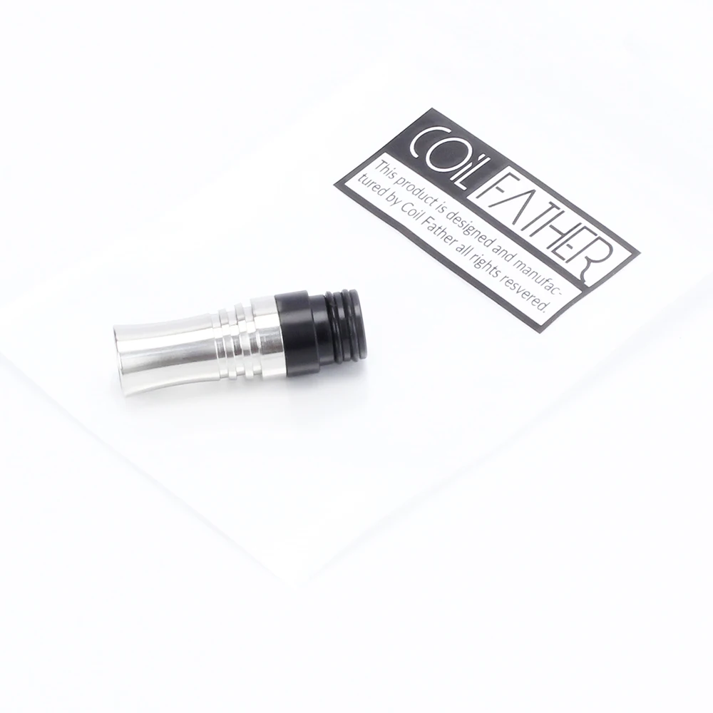 

5pcs/lot Coil Father 9 Holes Long 510 Drip Tip Prevent Eliquid From Slopping Mouthpiece For RDA RTA Atomizer E Cigarette Tank
