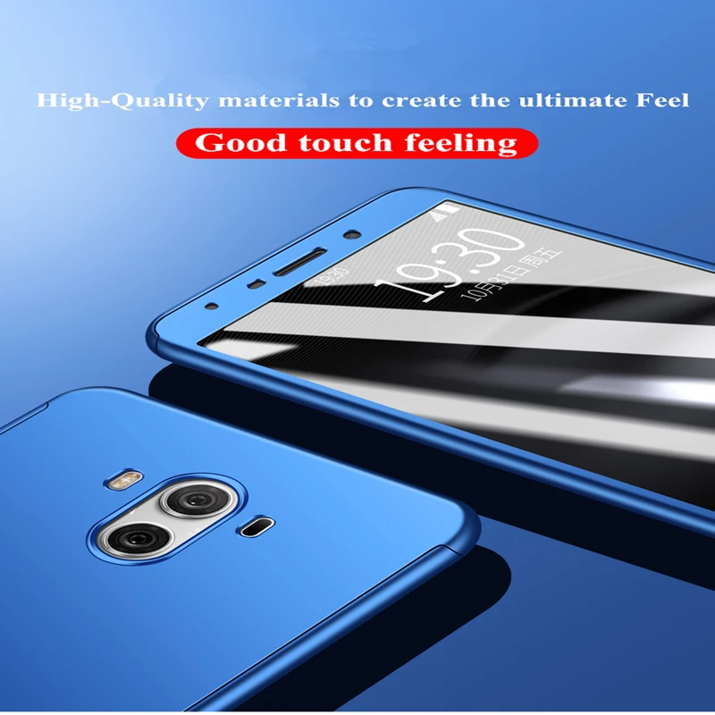 360 degree Full Protection shockproof Cover Case For Huawei Mate 10 lite matte hard Pro glass |