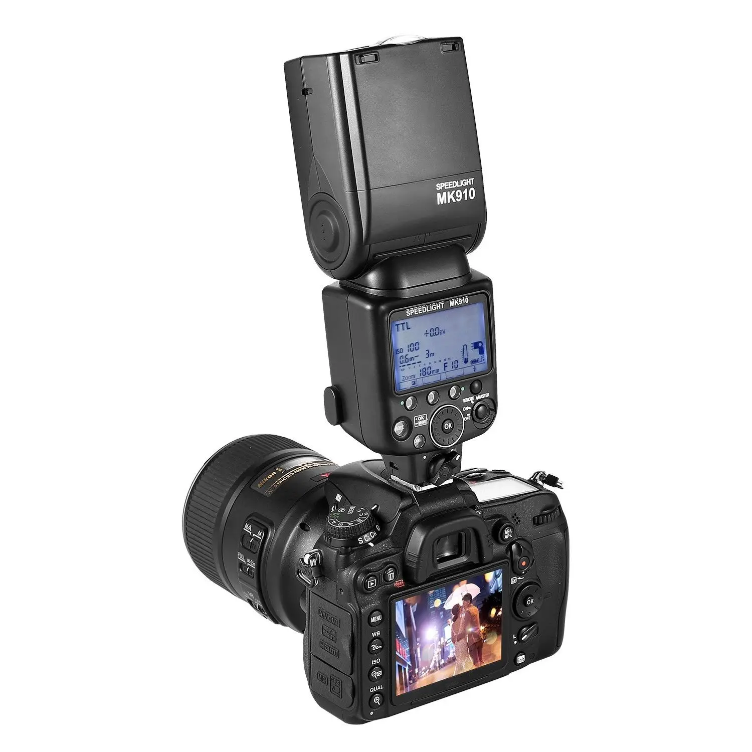 Meike MK-910 MK910 i-TTL 1/8000s HSS Master Slave Flash Speedlight for Nikon SB-910 SB-900 D7100 D800 D750 D600 DSLR | Электроника