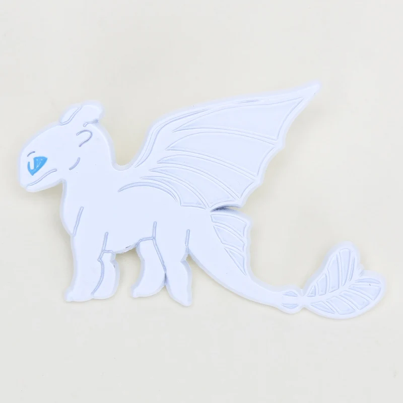 new white brooch Новинка 2,5-6,5 см очаровательный Беззубик брелок скрытый мир Металл белая ночная фурия подвеска держатель для ключей Как приручить дракона 3 игрушка - Цвет: new white brooch