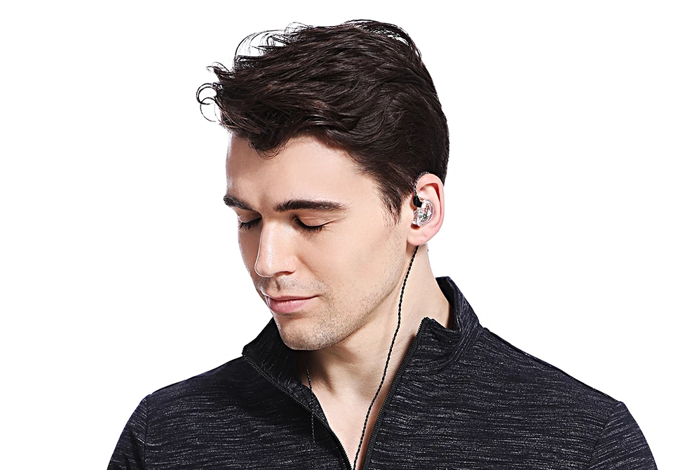Oeiginal QKZ VK1 4 динамические гибридные наушники-вкладыши HIFI DJ Monito спортивные наушники для бега 5 приводных устройств гарнитура вкладыши ZS6 ZS10