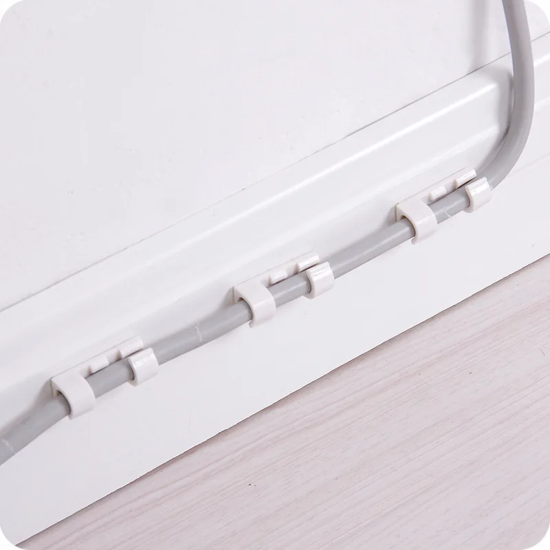 100 шт./лот зажим для крепления провода Настольный очистки Держатель Зажимы Зажим