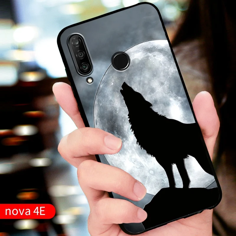 Рельефный Винтажный чехол в японском и восточном стиле для Huawei nova 4e (P30 Lite P30Lite)