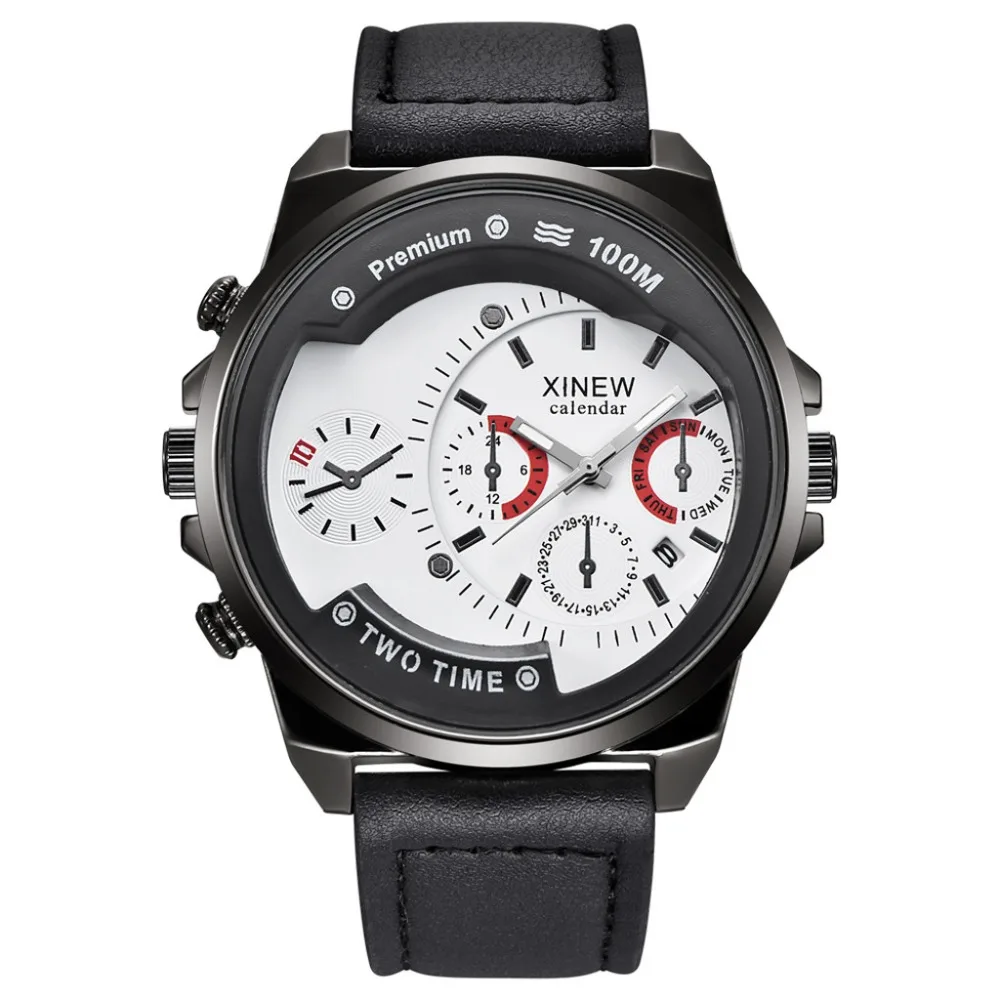 

Partial Mechanical Style Quartz Men's Watch Relogio Masculino Mens Watches Top Brand Luxury Featured Business Wristwatch @50