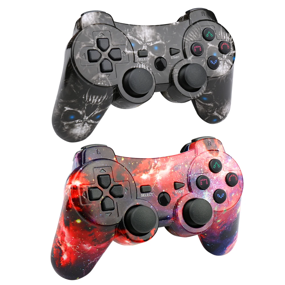 Беспроводной 6 осевой игровой контроллер Double Shock геймпад для Sony Playstation 3 шнур