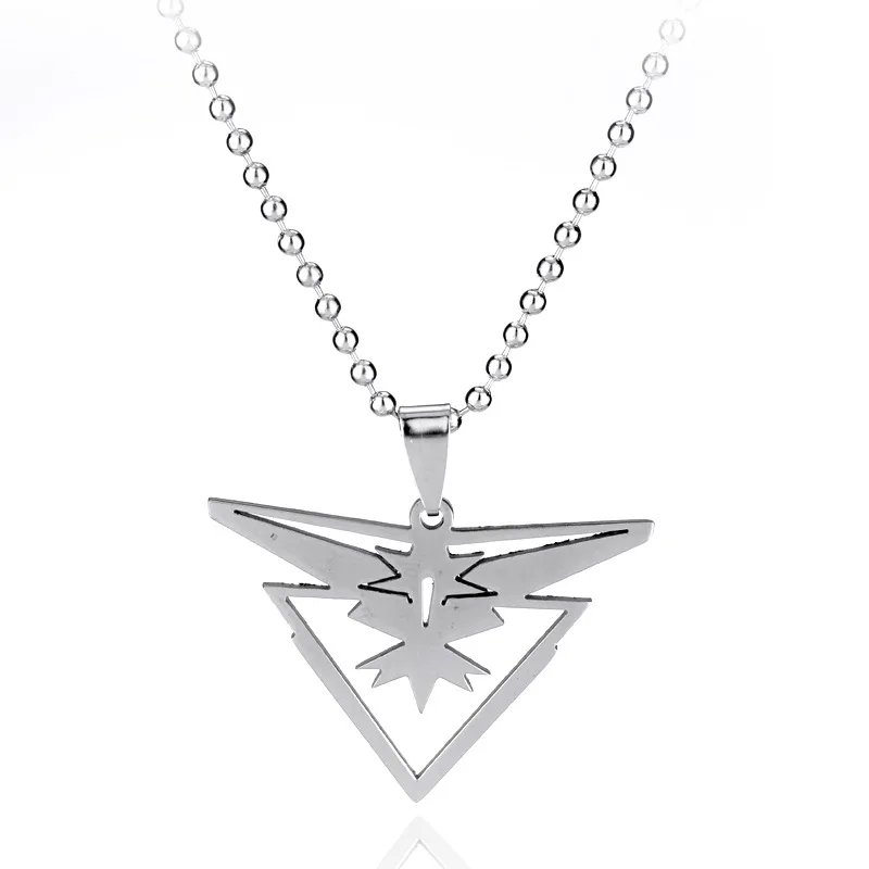 Hot style Pokemon Go elves baby three camps symbol stainless steel necklace pendant | Украшения и аксессуары