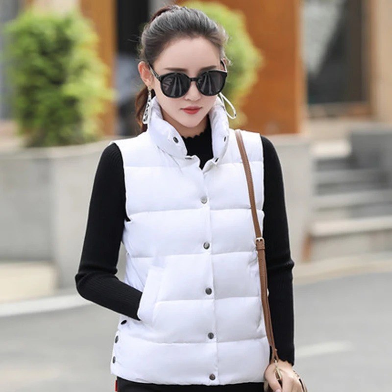 

Women Winter Vest Waistcoat Spring Autumn Vest Female Casual Warm Vests Women's Sleeveless Jacket Coat