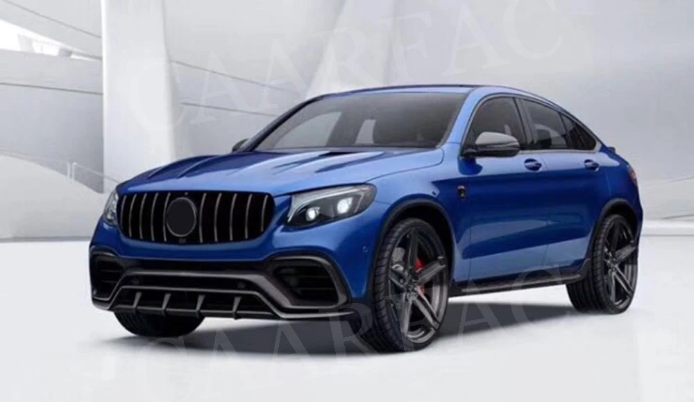 Передний спойлер из углеродного волокна Canard сплиттеры для Mercedes Benz GLC Class Coupe W253 C253 GLC63S AMG- стайлинга автомобилей