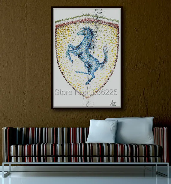 Большие настенные картины для гостиной украшение ручная работа Современная