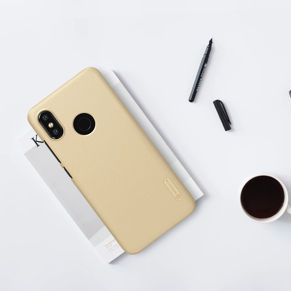 Золотой Xiaomi Mi8 чехол Nillkin матовый защитный ПК Пластиковый жесткий чехол-накладка для Xiaomi Mi8 M8 6,21'' - Цвет: Золотой