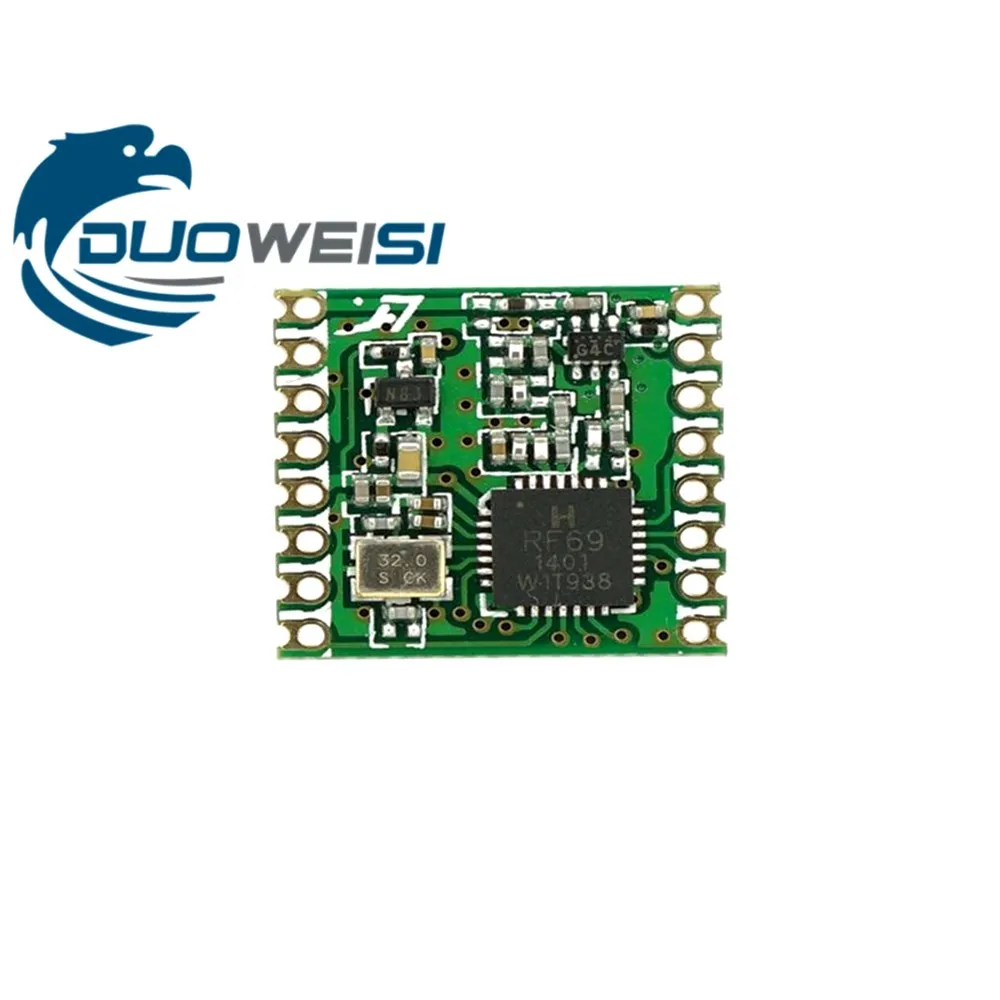 Беспроводной модуль приемопередатчика RFM69HC RFM69H CW FSK SX1231 433 915 16*16 мм|module|module |