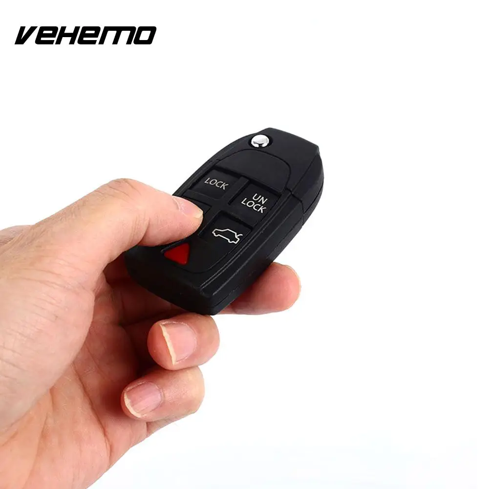 Vehemo DIY чехол для ключей автомобиля защитный брелок Прочный чехол для дистанционного ключа Замена для Volvo корпус