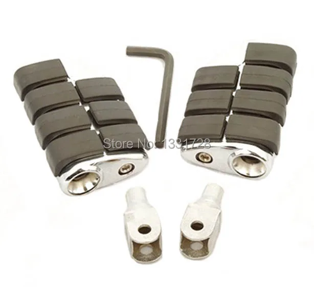 

Chrome Wing Foot Pegs Rests For 1996-2006 Honda VLX 600 (Front)